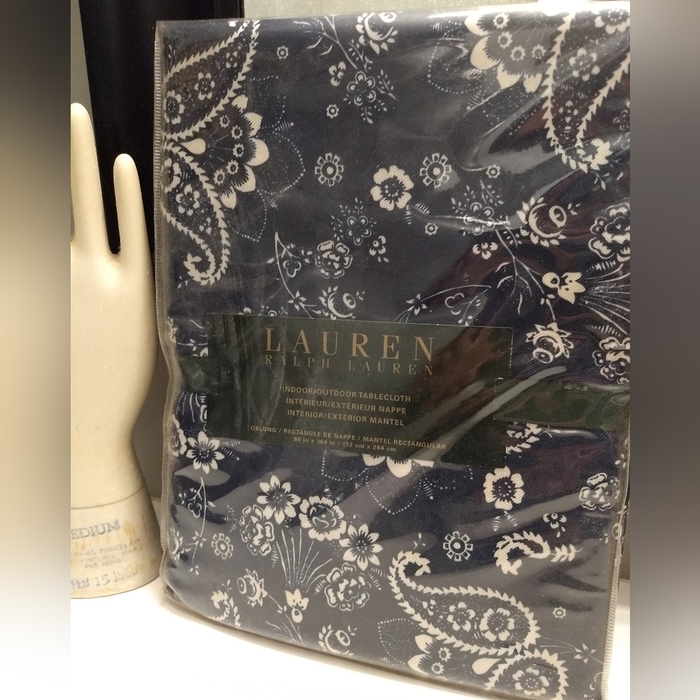 Indoor/Outdoor Tablecloth Oblong Navy